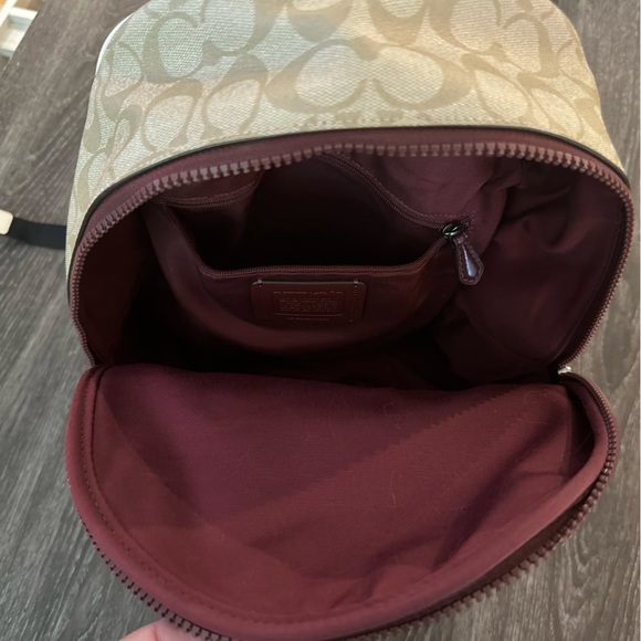 RARE COACH!! Vale Charlie Backpack In Signature Canvas With Rexy By Guang Yu - Picture 4 of 7